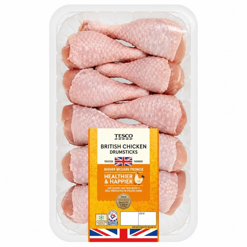Tesco British Chicken Drumsticks 1Kg