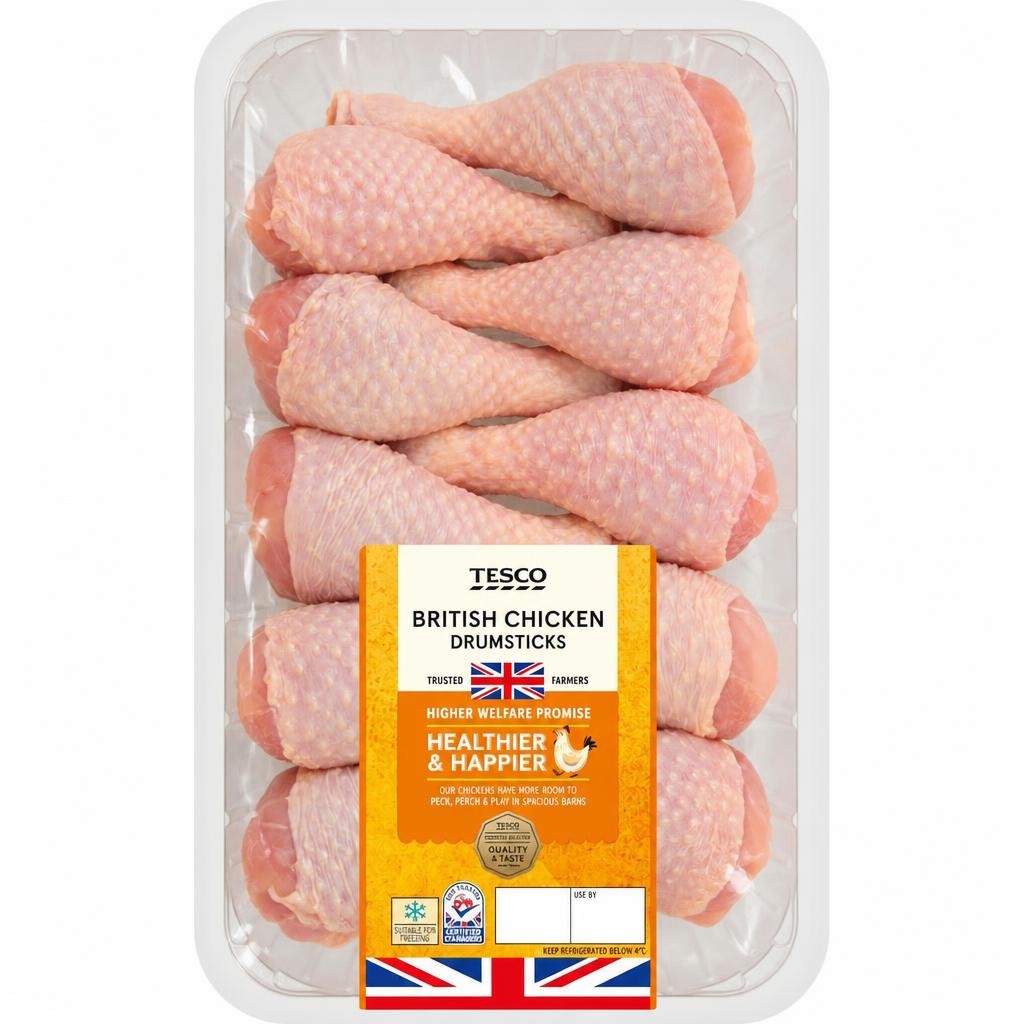 Tesco British Chicken Drumsticks 1Kg