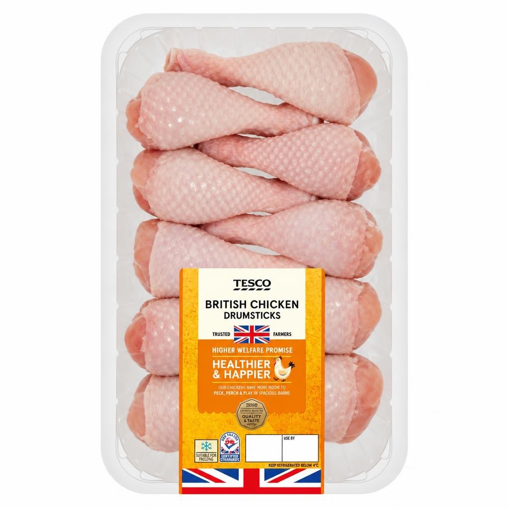Tesco British Chicken Drumsticks 1Kg