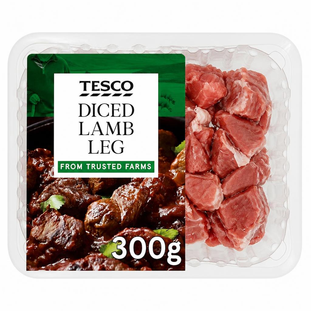 Tesco Lamb Diced Leg 300G