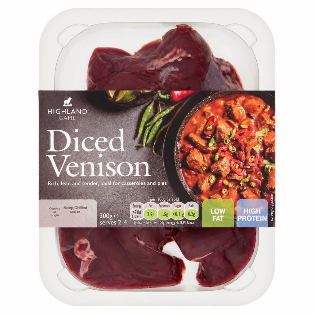 Highland Game Diced Venison 300G