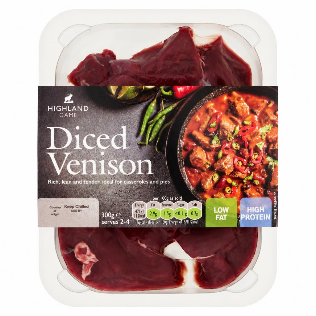 Highland Game Diced Venison 300G