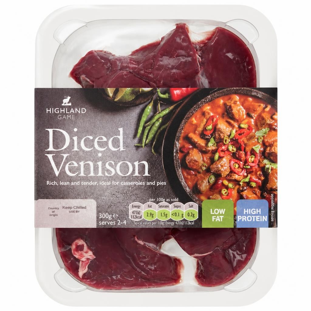 Highland Game Diced Venison 300G