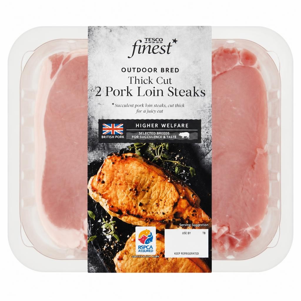 Tesco Finest Pork Loin Steaks 400G