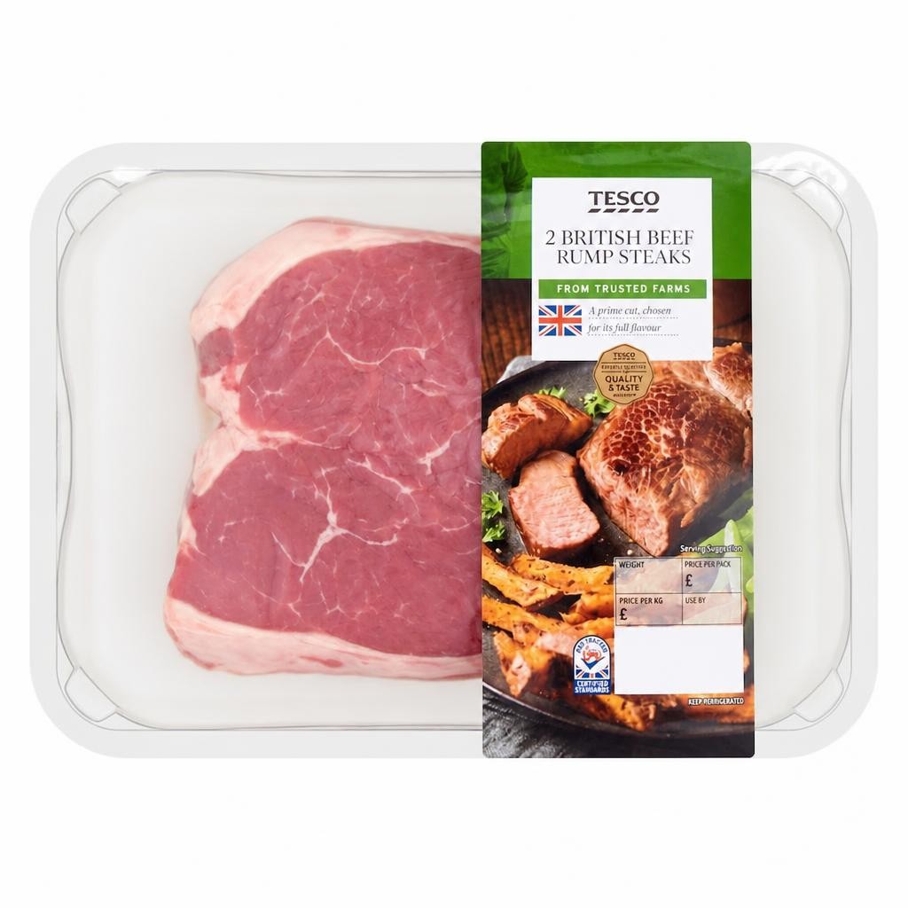 Tesco 2 Lamb Rump Steaks 300G