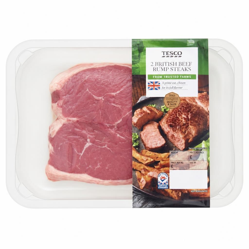 Tesco 2 Lamb Rump Steaks 300G