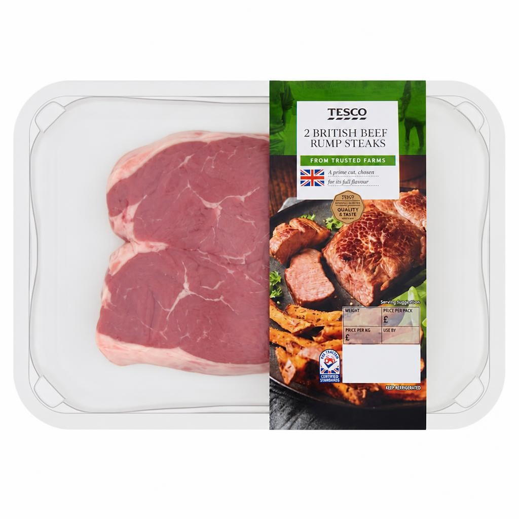 Tesco 2 Lamb Rump Steaks 300G