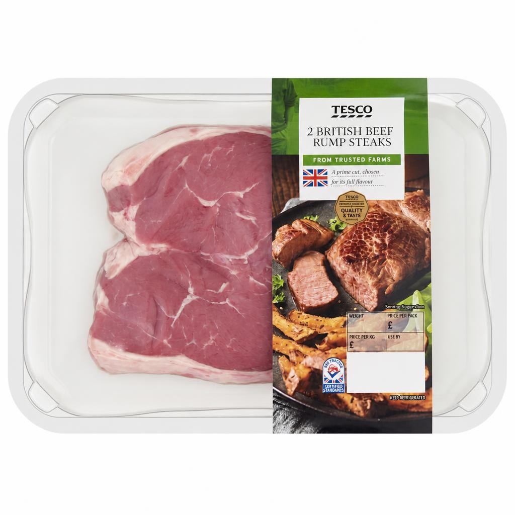 Tesco 2 Lamb Rump Steaks 300G