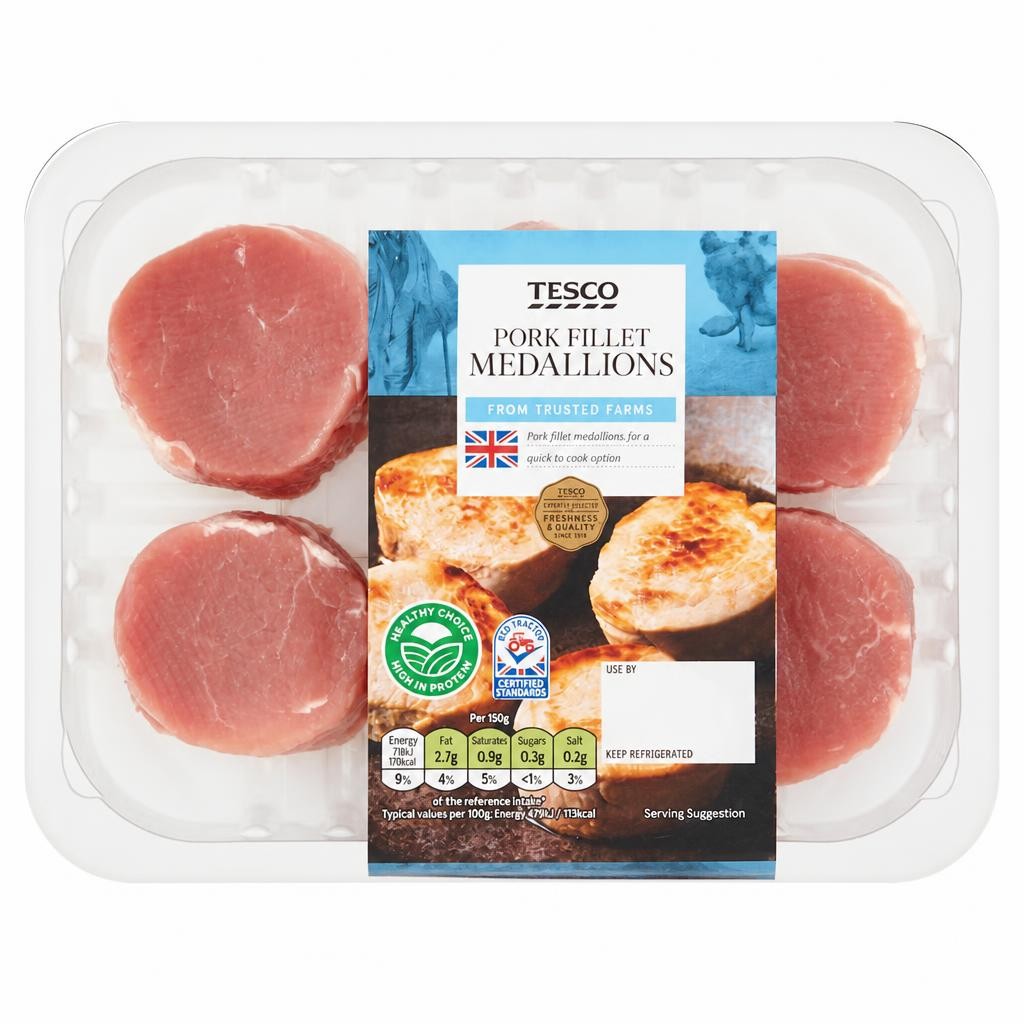 Tesco Pork Fillet Medallions 300G