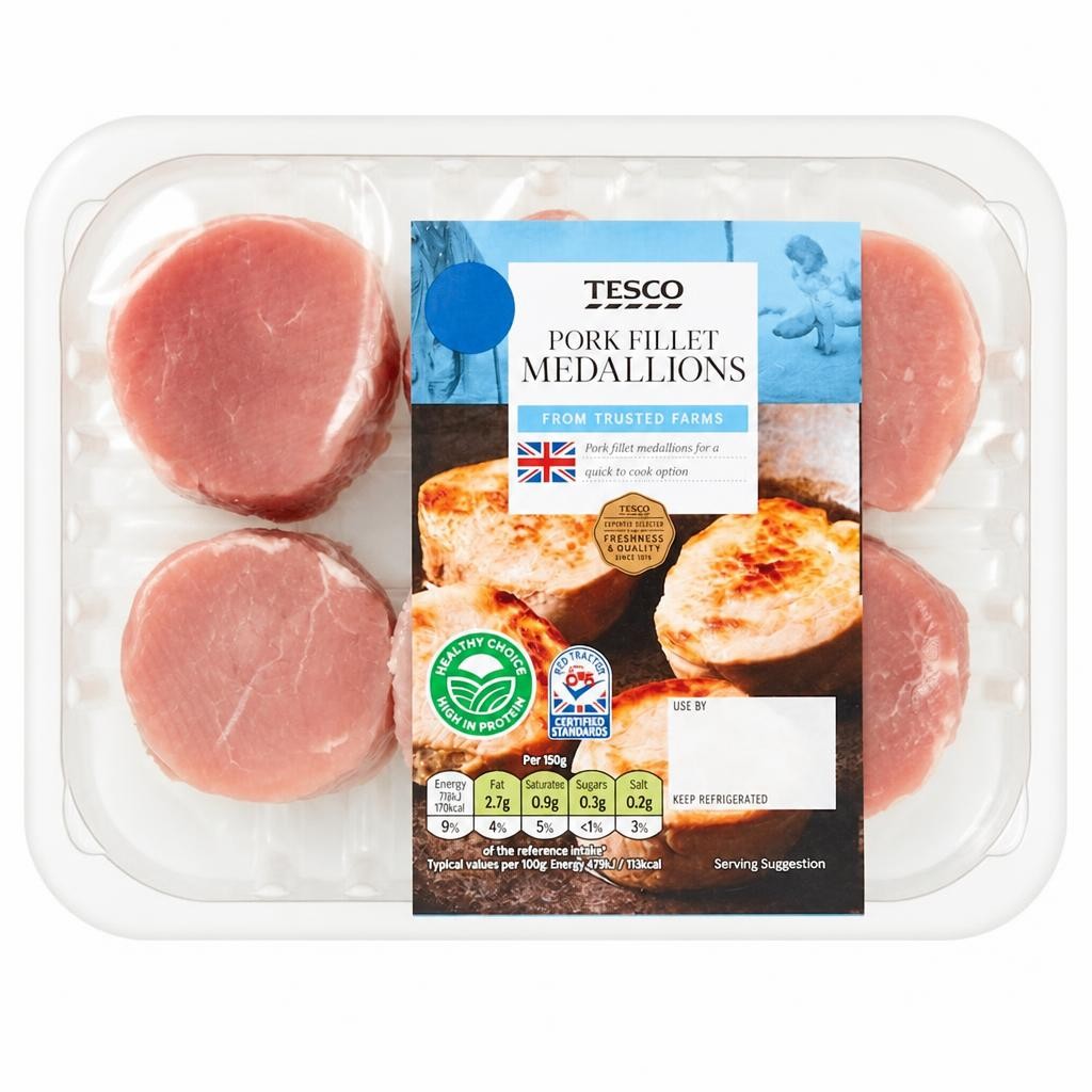 Tesco Pork Fillet Medallions 300G