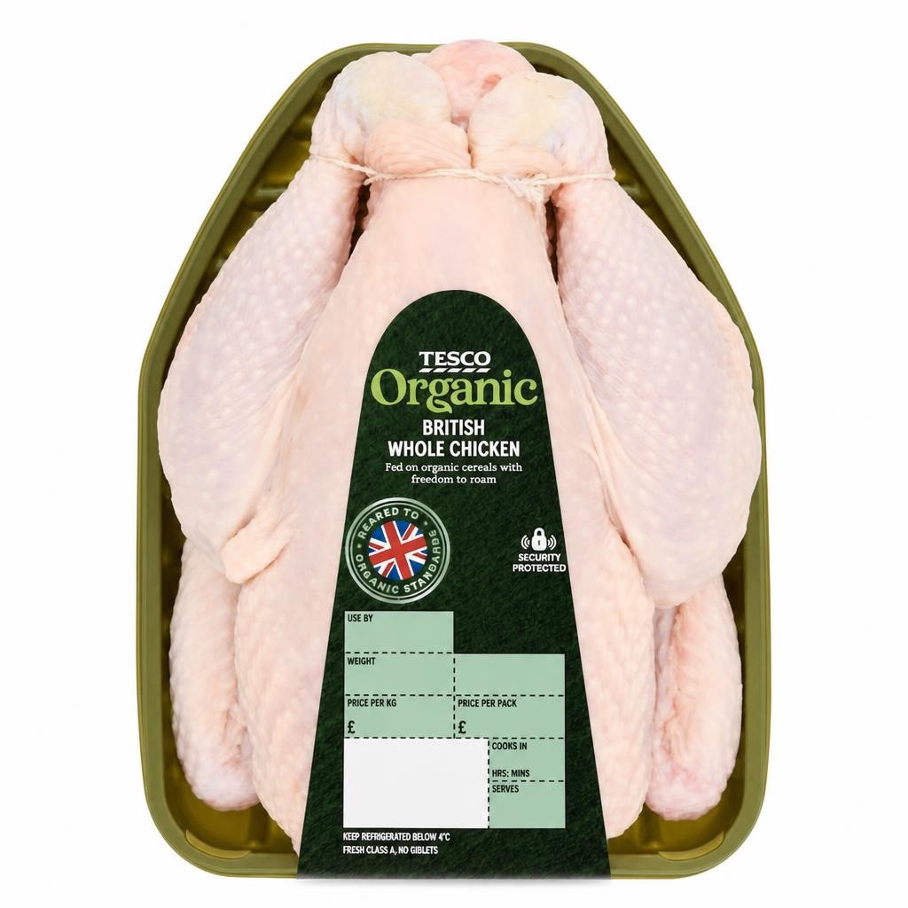 Tesco Organic Whole Chicken