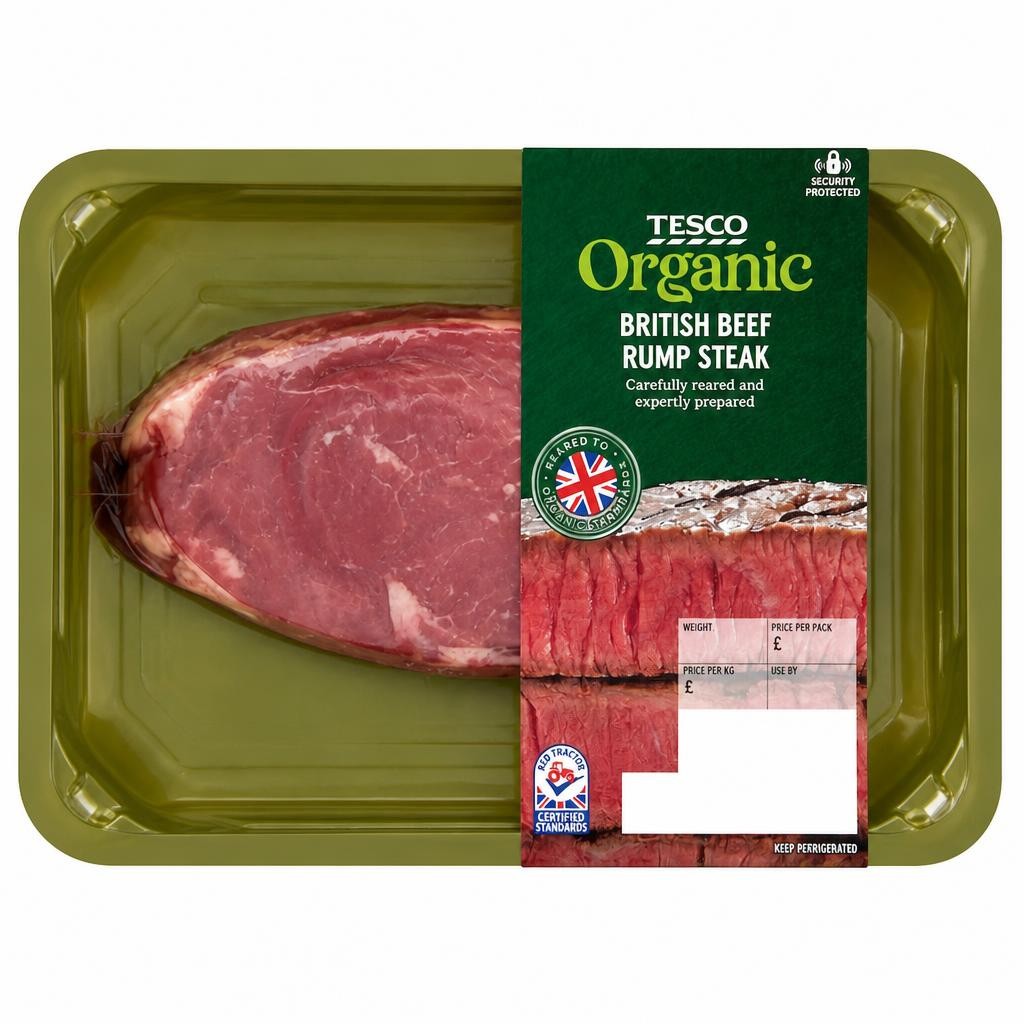 Tesco Organic Beef Small Rump Steak