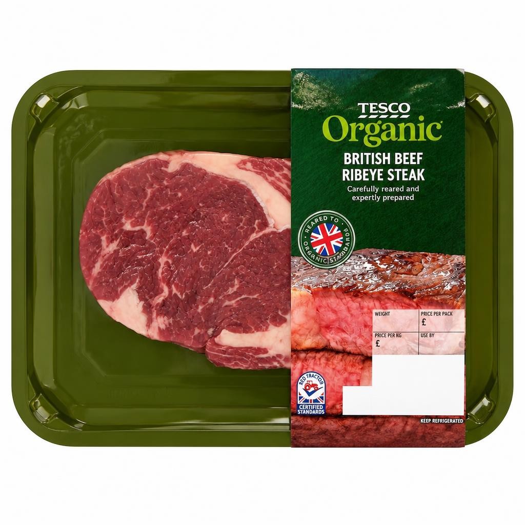 Tesco Organic Beef Ribeye Steak