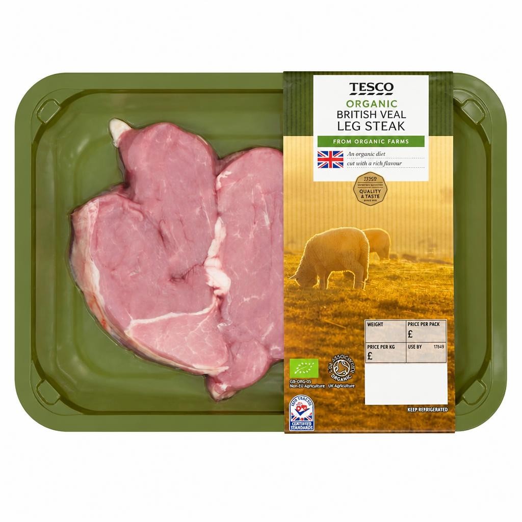 Tesco Organic British Lamb Leg Steaks 300G