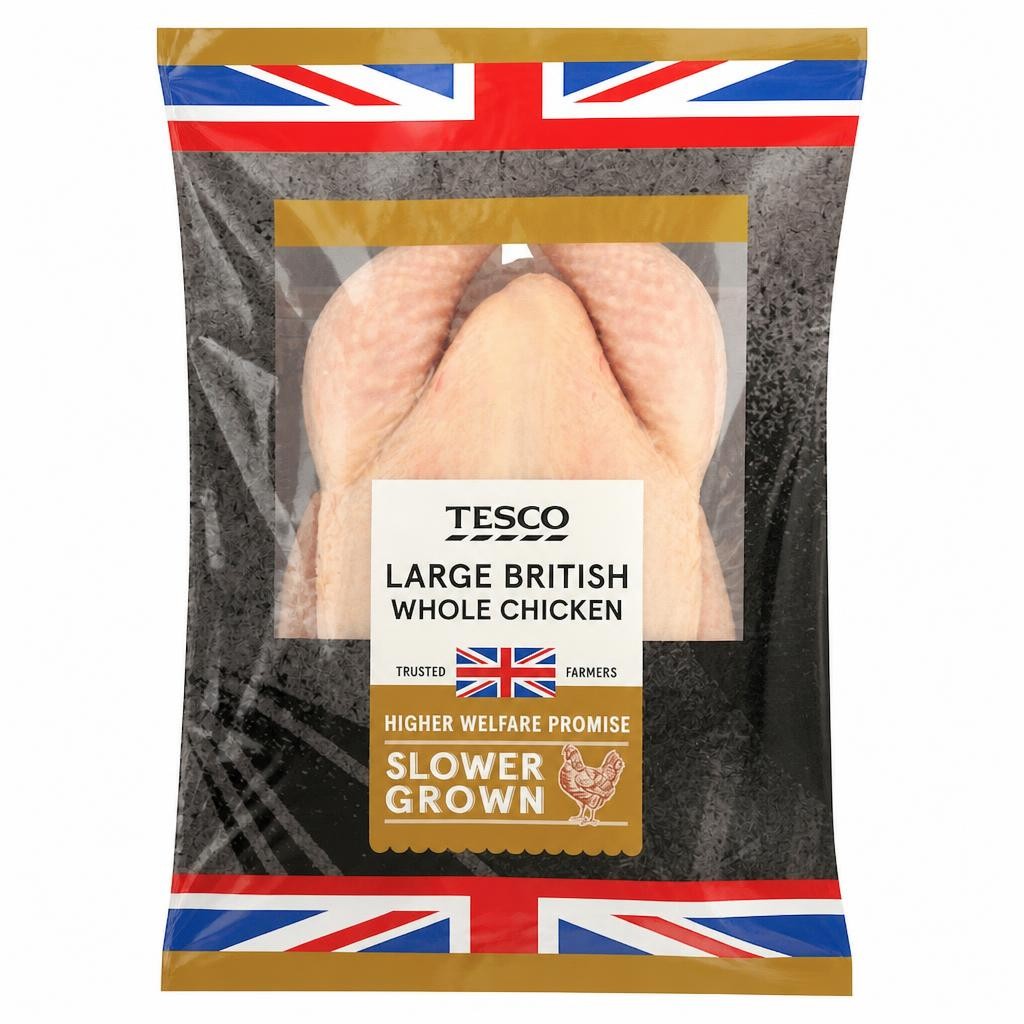 Tesco Slower Grown Large Whole Chicken 1.4kg-1.8kg