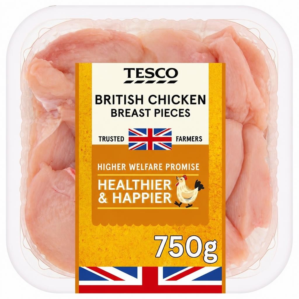 Tesco Chicken Breast Pieces 750g