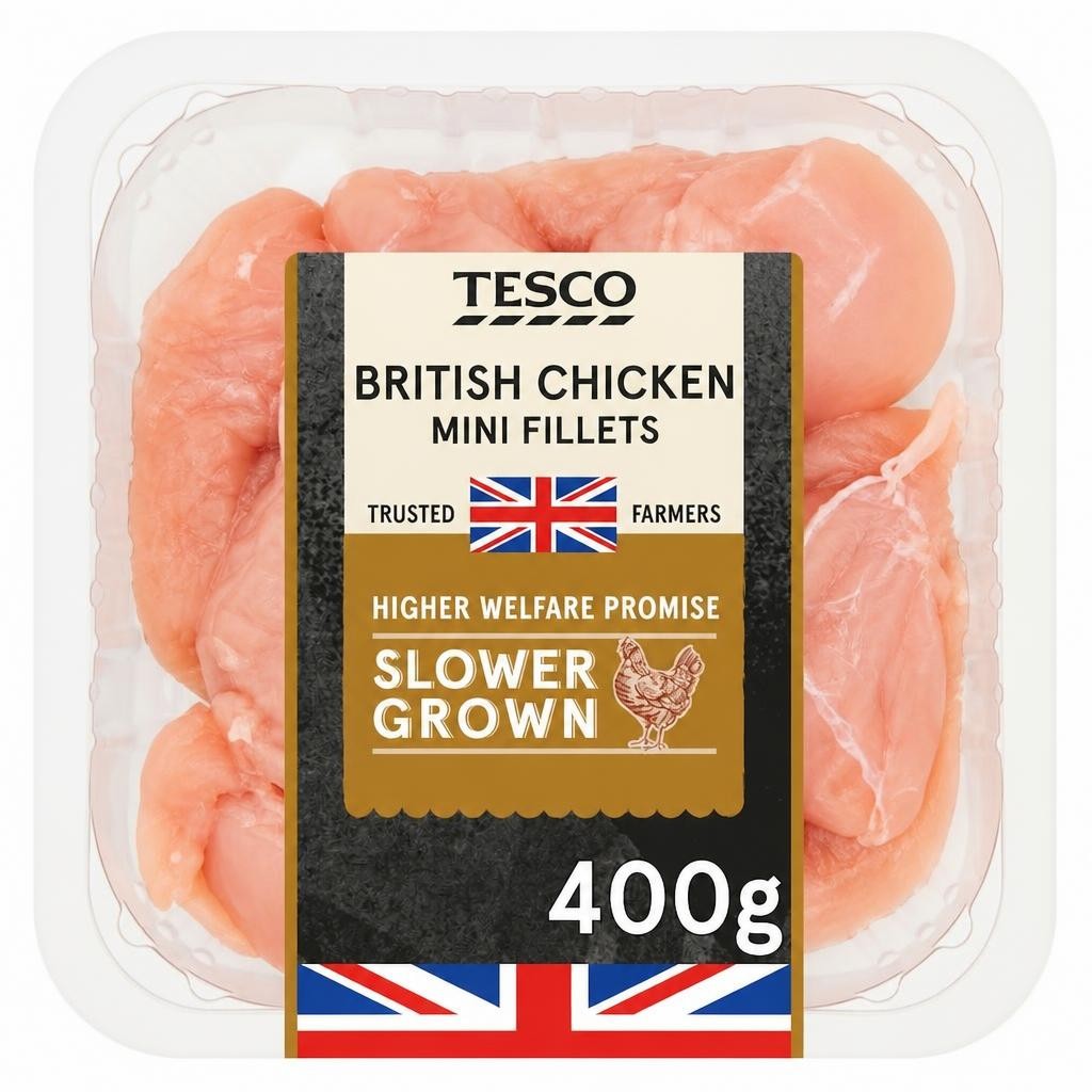 Tesco Slower Grown Chicken Mini Fillets 400g