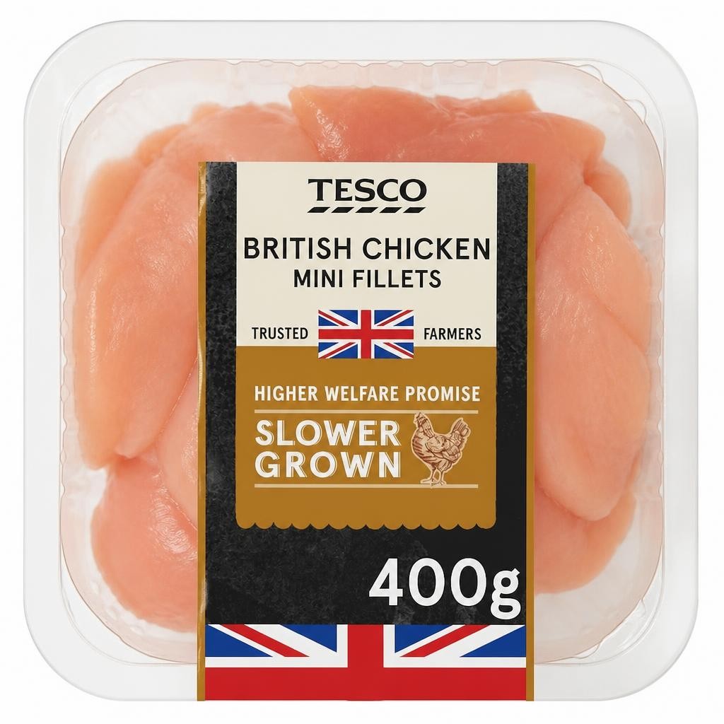 Tesco Slower Grown Chicken Mini Fillets 400g