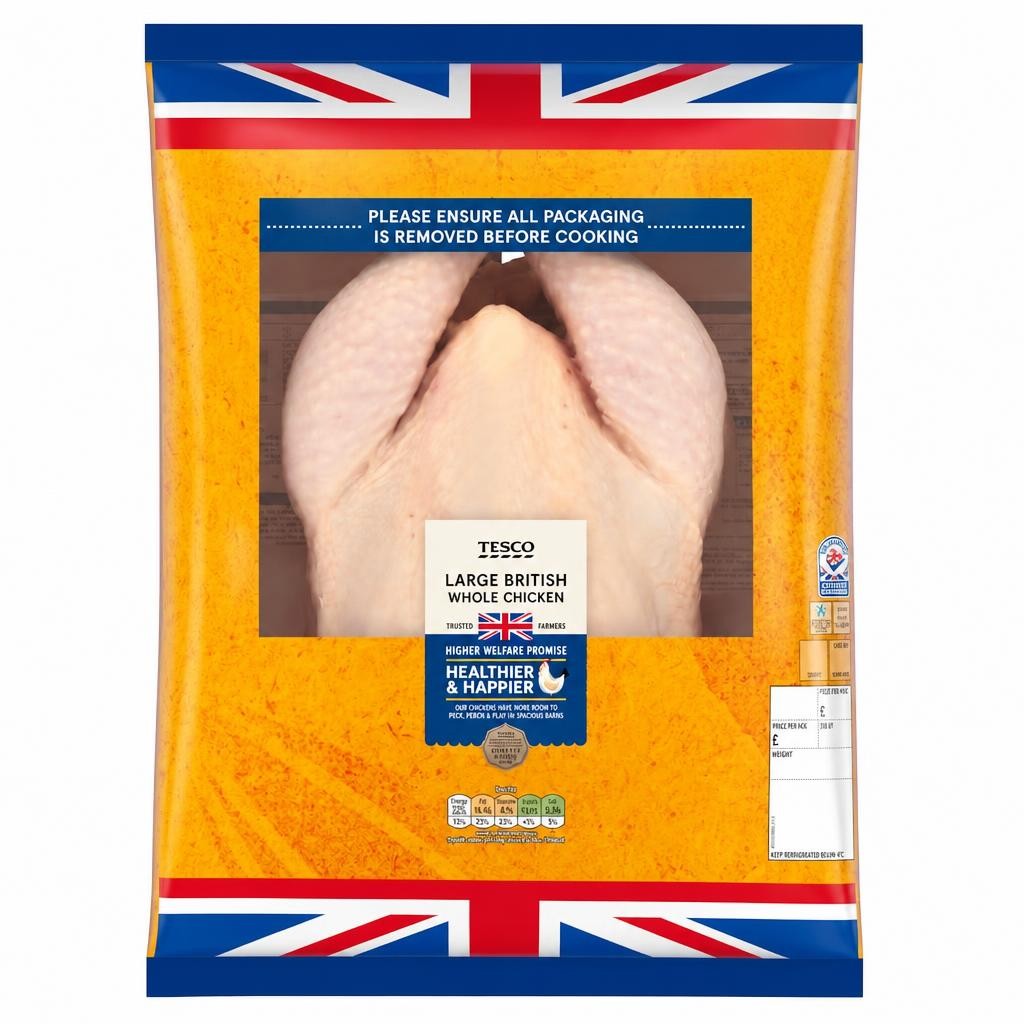 Tesco Large Whole Chicken 1.7-2.1kg