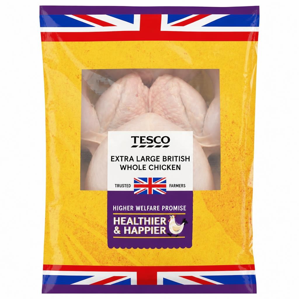 Tesco Extra Large Whole Chicken 2.1-2.6kg