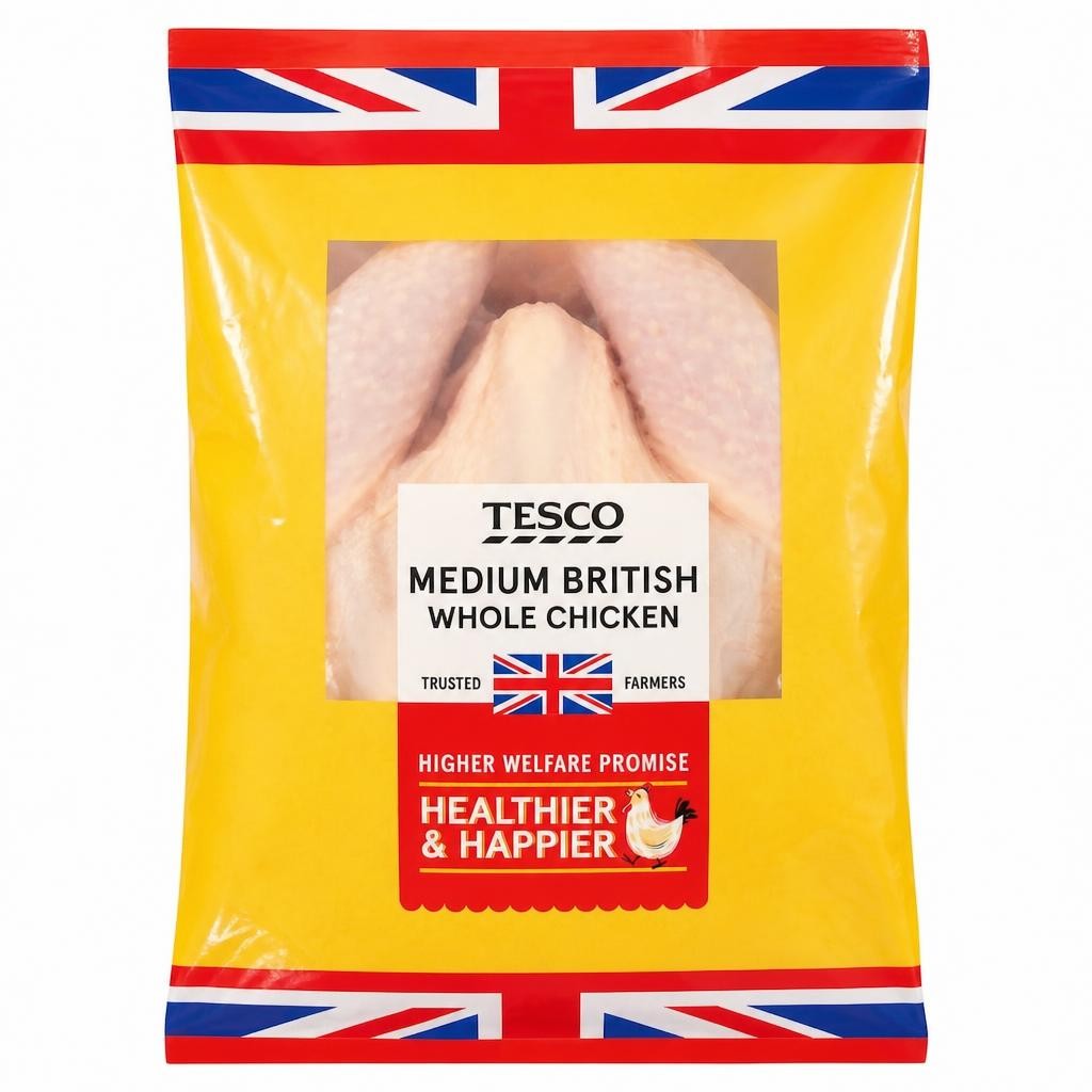 Tesco Medium Whole Chicken 1.3-1.7kg
