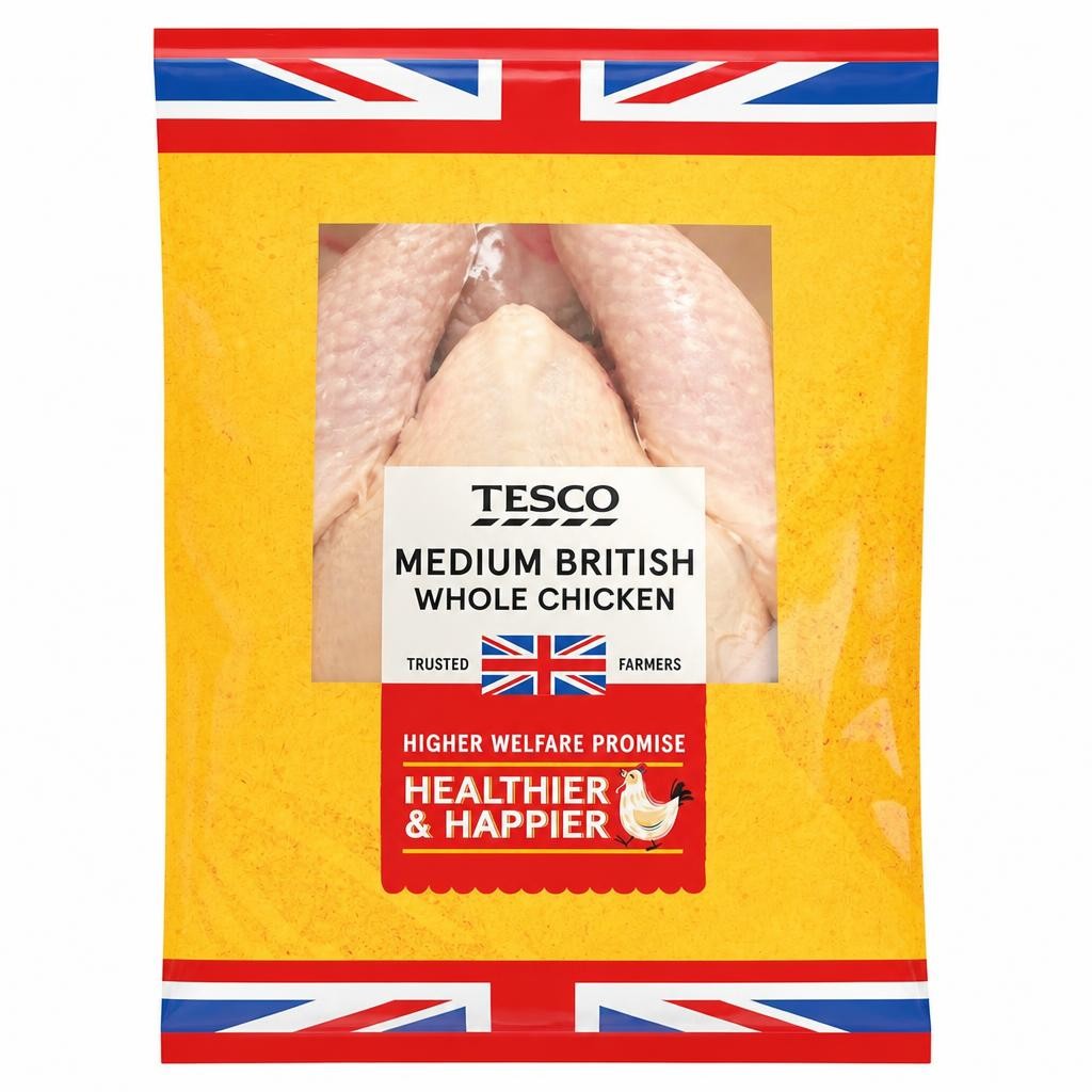 Tesco Medium Whole Chicken 1.3-1.7kg