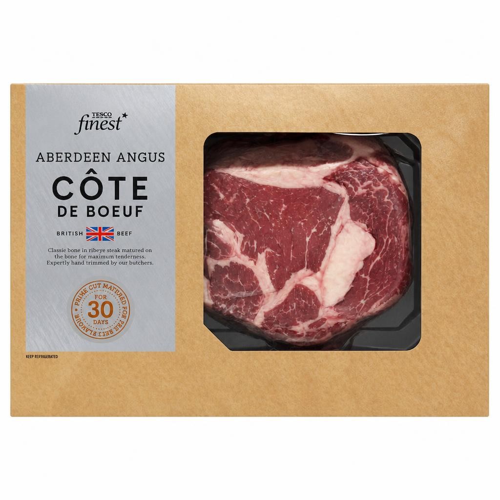 Tesco Finest 30 Day Matured AA Cote Du Boeuf Sharing Steak