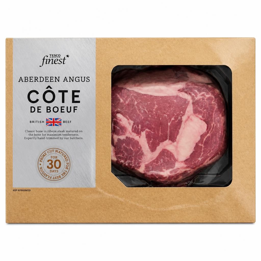 Tesco Finest 30 Day Matured AA Cote Du Boeuf Sharing Steak
