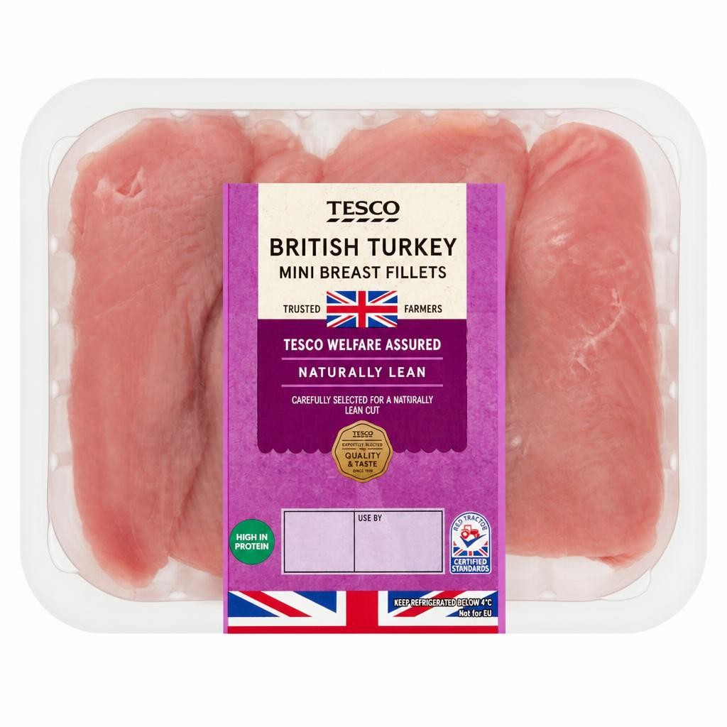 Tesco Mini Turkey Breast Fillets 400G