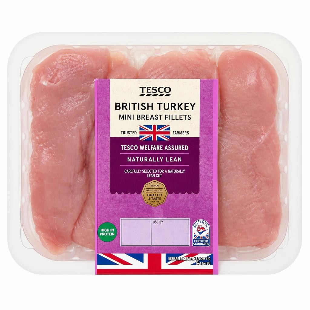 Tesco Mini Turkey Breast Fillets 400G