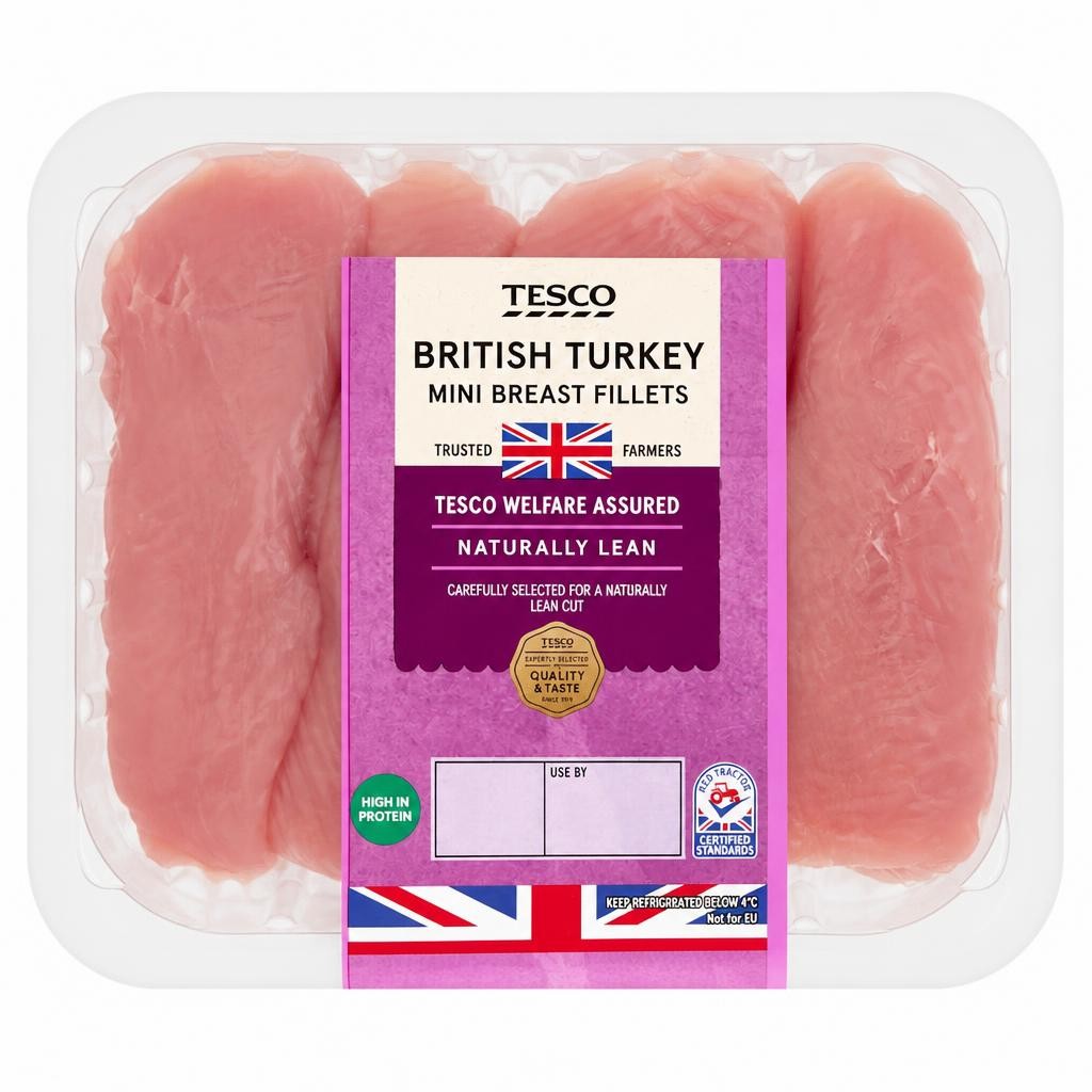 Tesco Mini Turkey Breast Fillets 400G