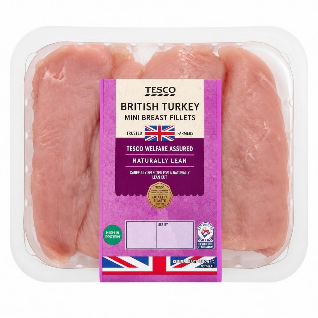 Tesco Mini Turkey Breast Fillets 400G