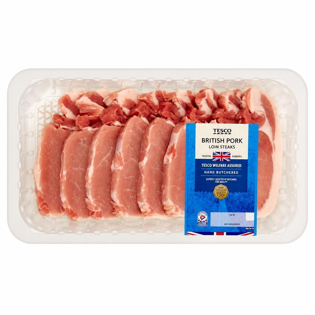 Tesco Pork Loin Steaks 1kg
