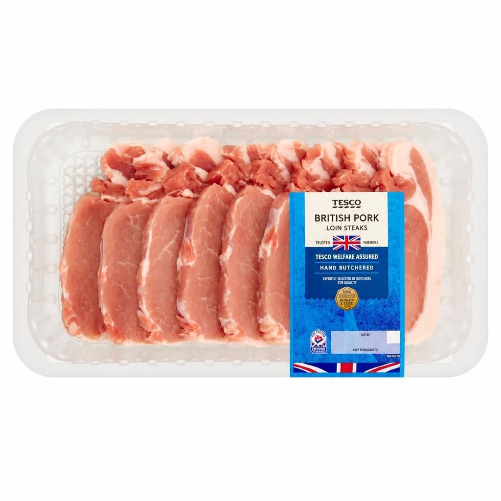 Tesco Pork Loin Steaks 1kg