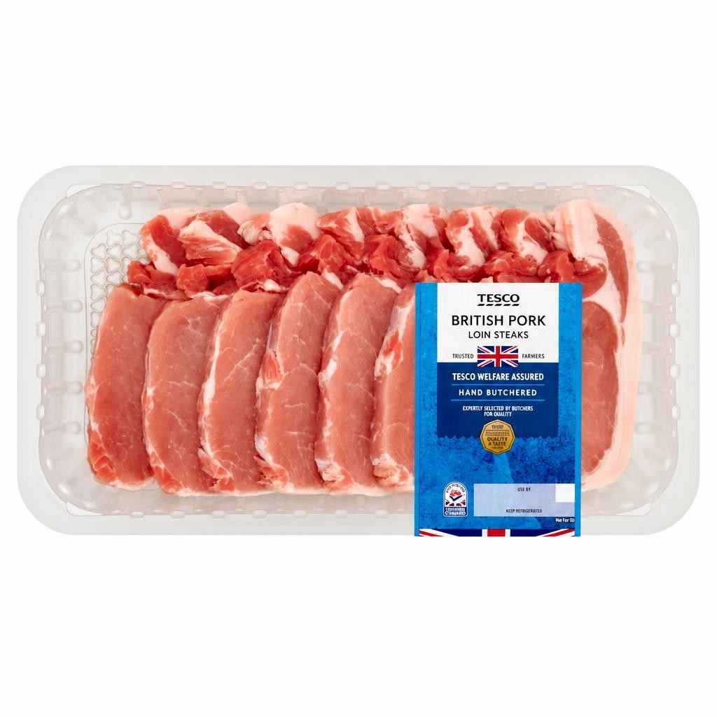 Tesco Pork Loin Steaks 1kg