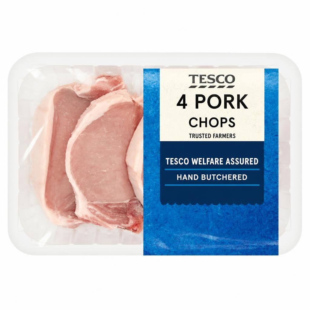 Tesco Pork Chops 700g
