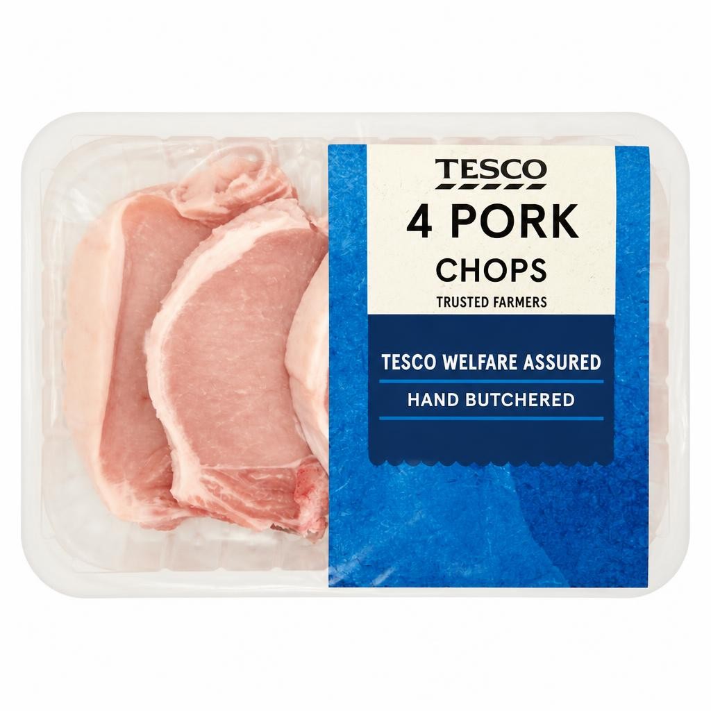 Tesco Pork Chops 700g