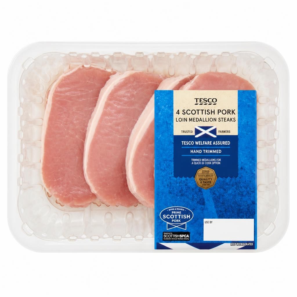 Tesco Pork Loin Medallion Steaks 400g
