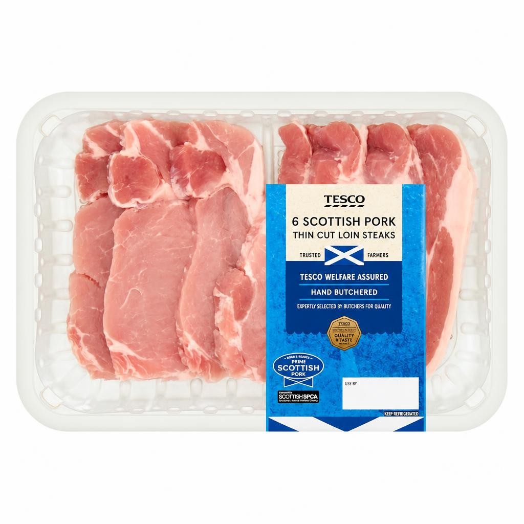 Tesco Pork Loin Steaks600g