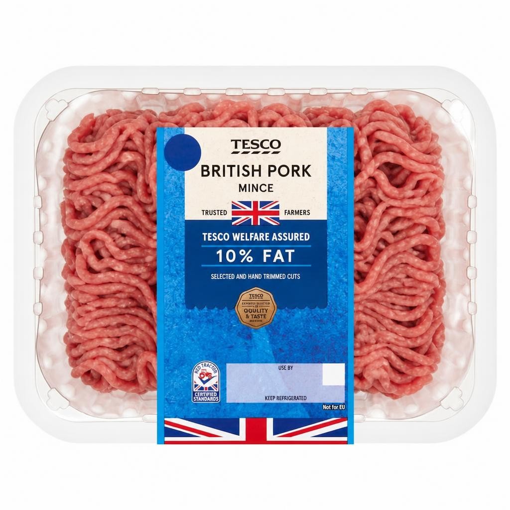 Tesco British Pork Mince 10% Fat 500g