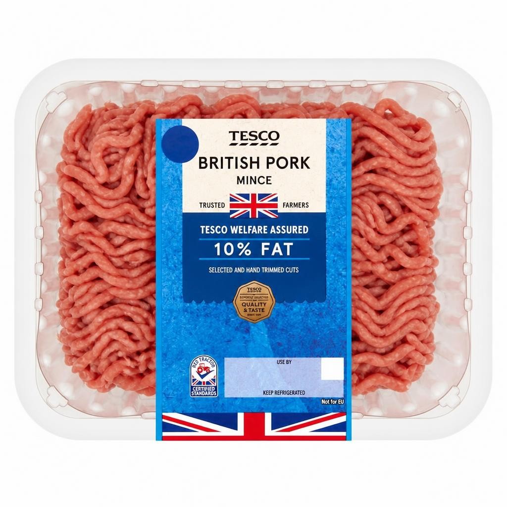 Tesco British Pork Mince 10% Fat 500g