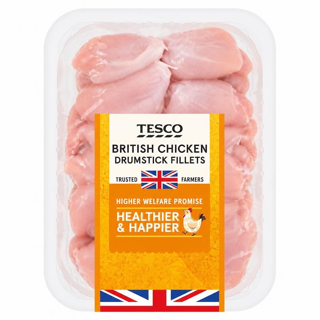 Tesco British Chicken Drumstick Fillets 600g