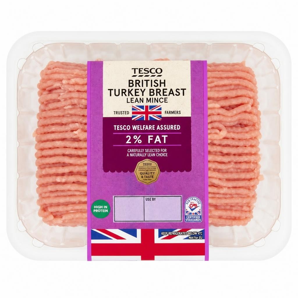 Tesco British Turkey Breast Mince 2% Fat 500G