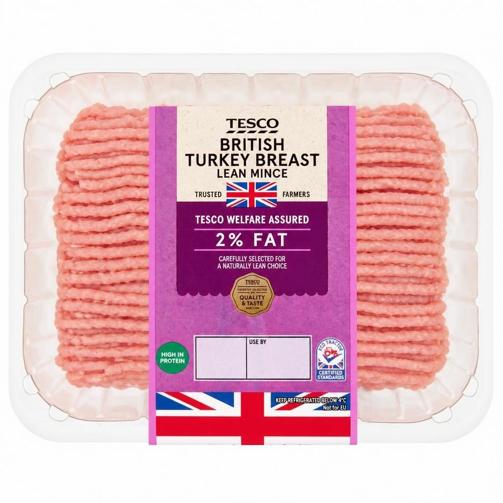 Tesco British Turkey Breast Mince 2% Fat 500G