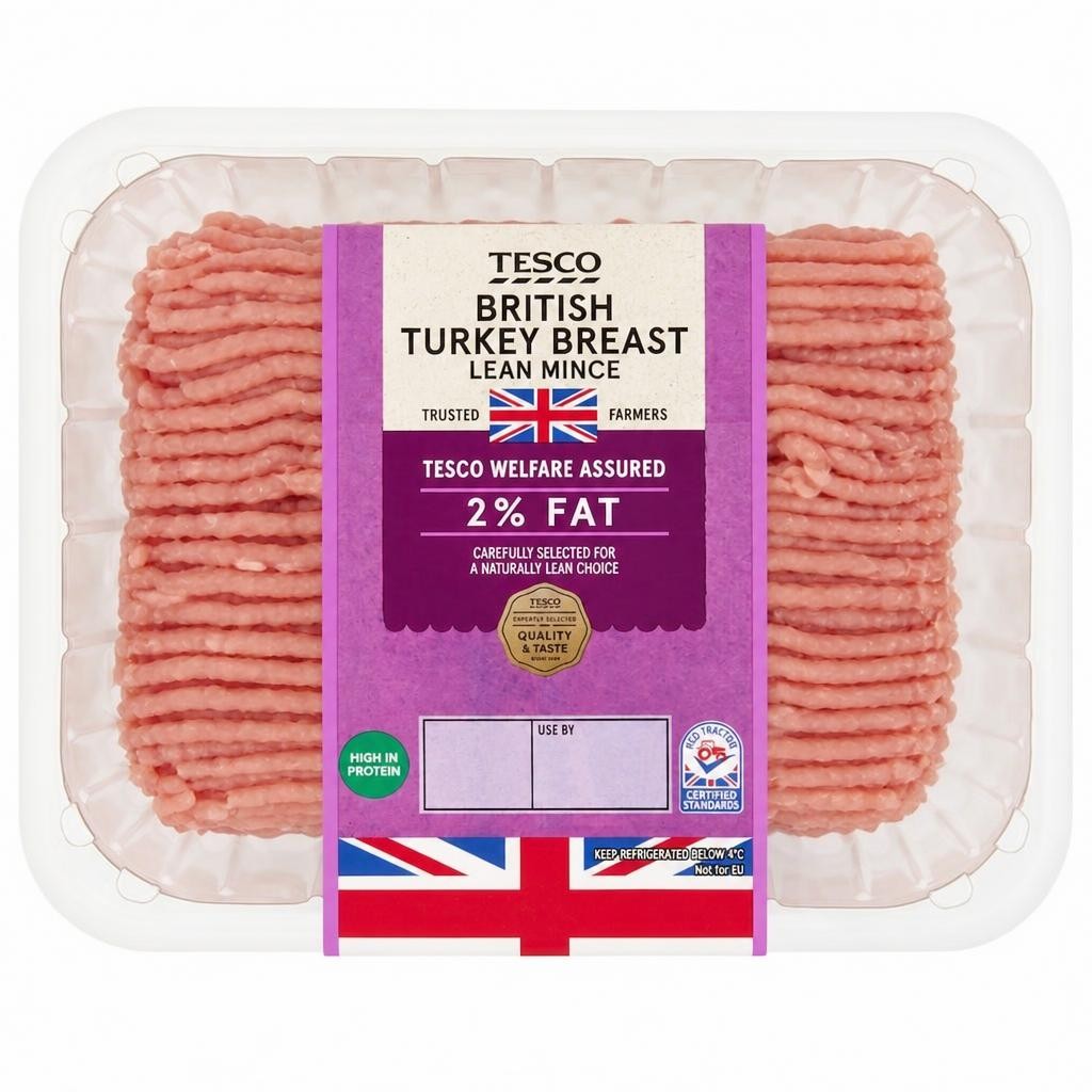 Tesco British Turkey Breast Mince 2% Fat 500G