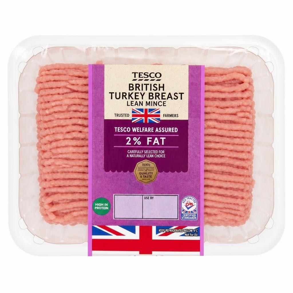 Tesco British Turkey Breast Mince 2% Fat 500G