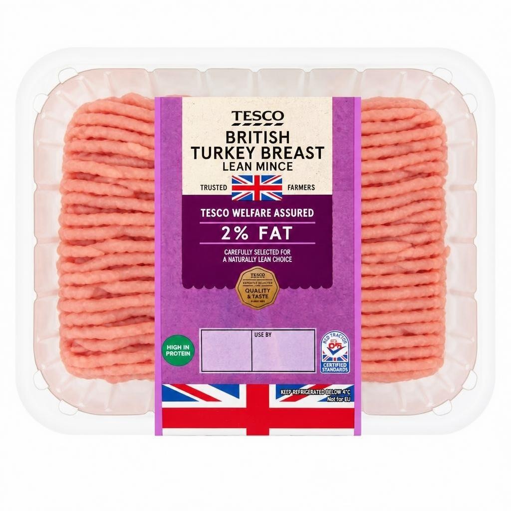 Tesco British Turkey Breast Mince 2% Fat 500G
