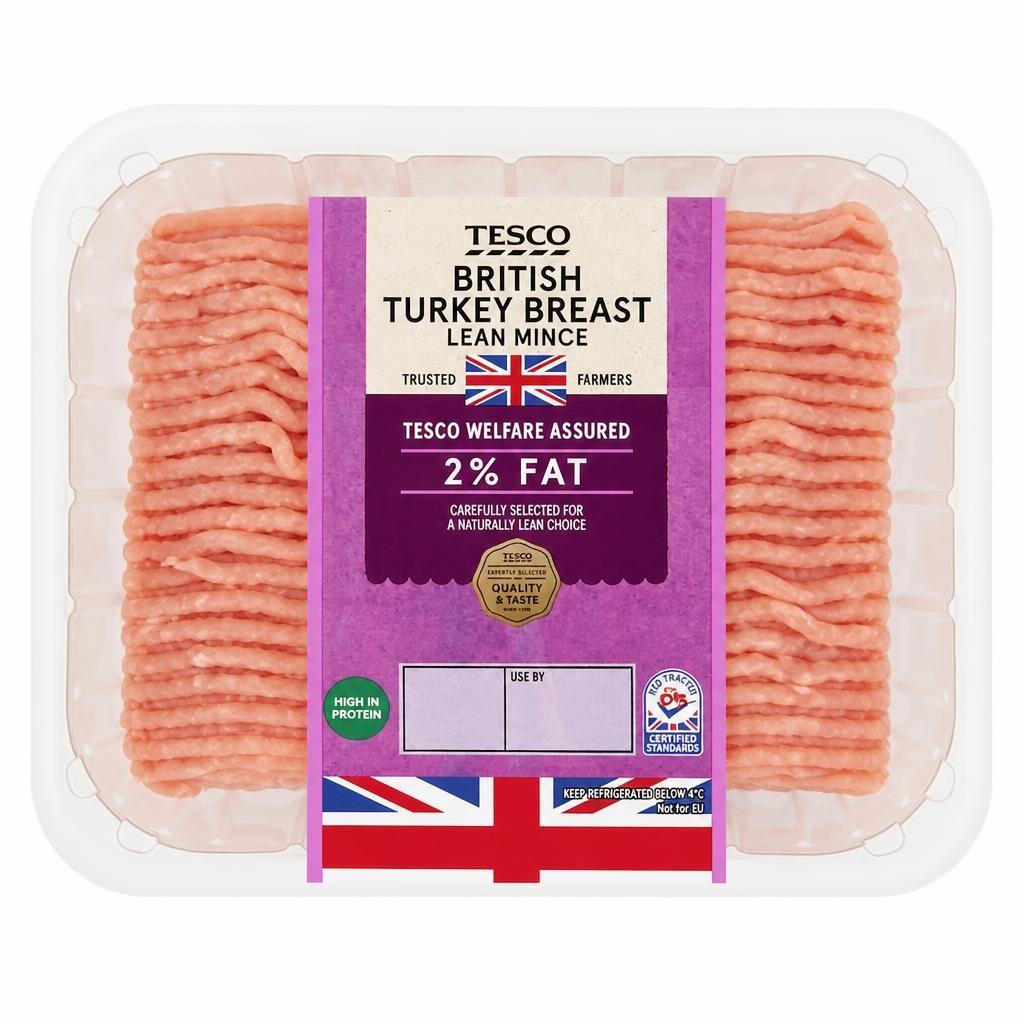 Tesco British Turkey Breast Mince 2% Fat 500G
