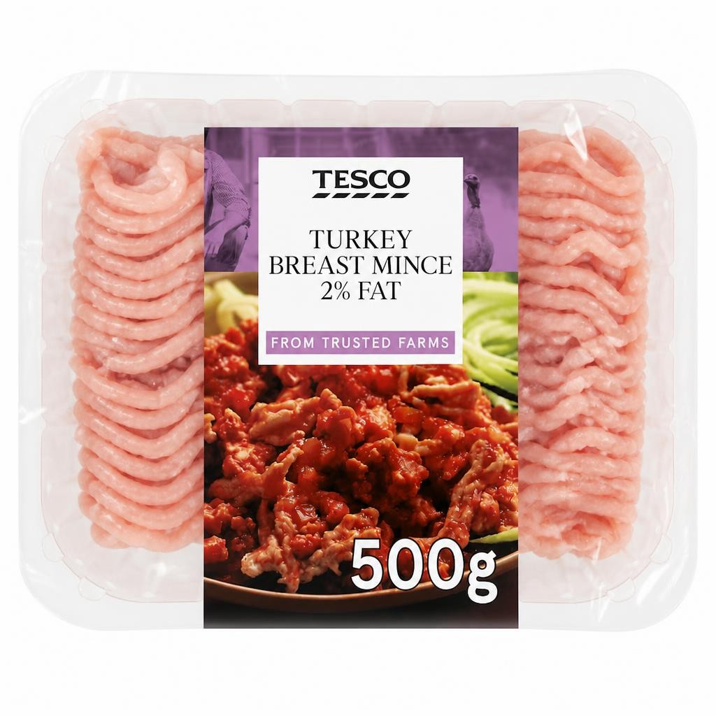 Tesco British Turkey Breast Mince 2% Fat 500G