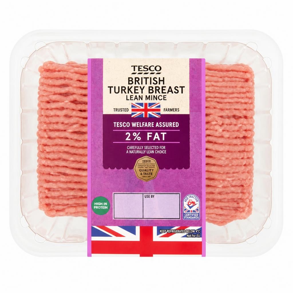 Tesco British Turkey Breast Mince 2% Fat 500G